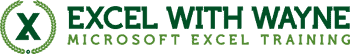 Microsoft Excel with Wayne - Green Logo